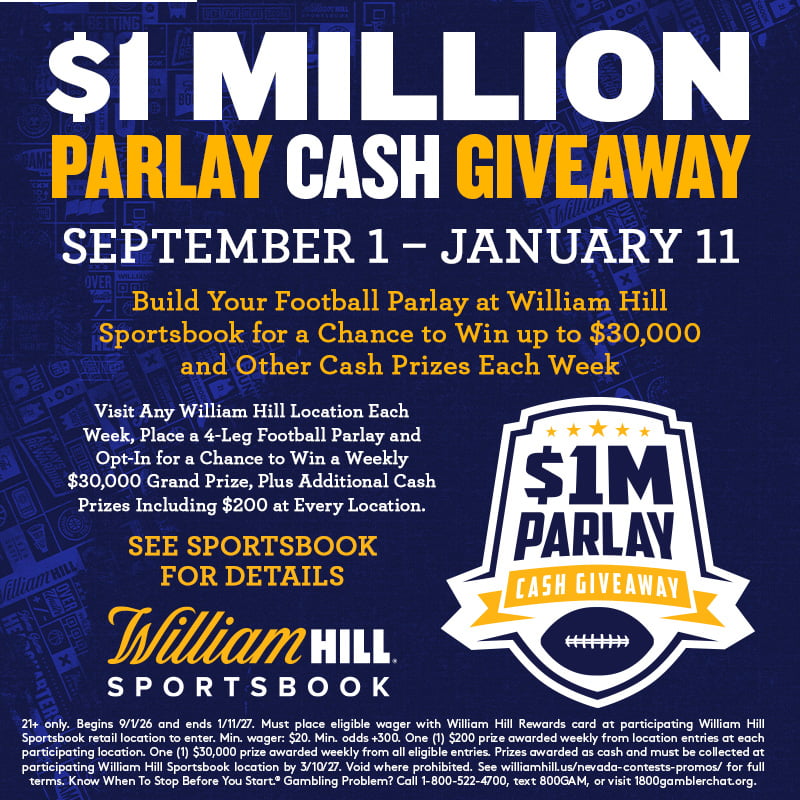 $1 Million Parlay Cash Giveaway promotion.
