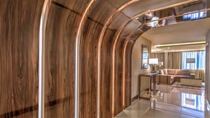 Photo of entry hallway for the Ambassador Suite at Grand Sierra Resort in Reno, Nevada.
