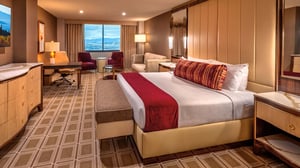 Photo of Vista Deluxe King Room at Grand Sierra Resort in Reno. Nevada