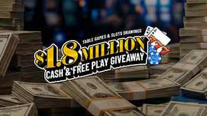 Image for $1.8 Million Cash & Free Play Giveaway at Grand Sierra Resort in Reno, Nevada.